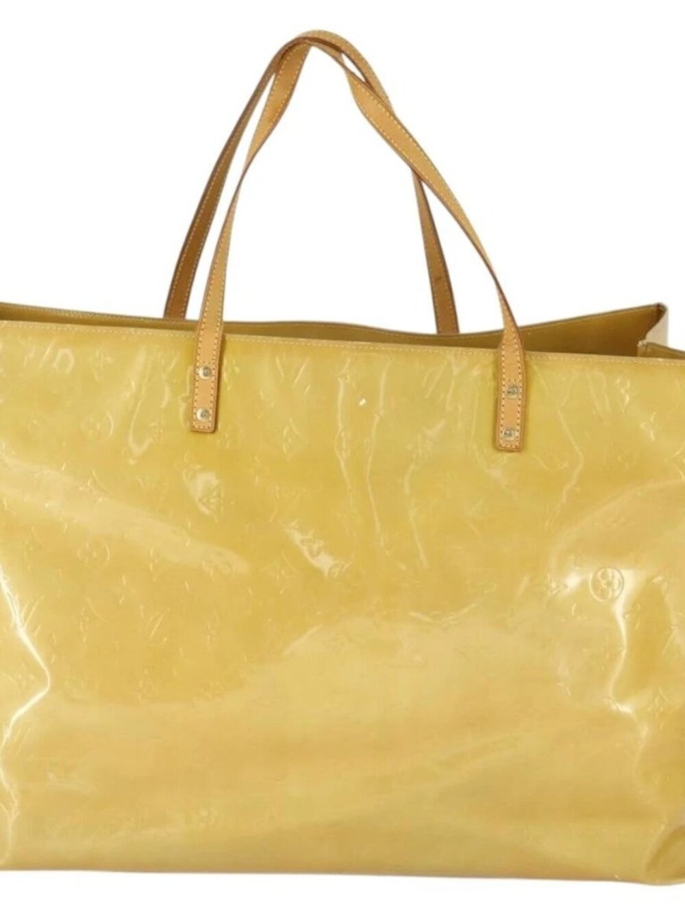 LOUIS VUITTON Monogram Vernis Reade GM Tote Bag Beige - Picture 3 of 16